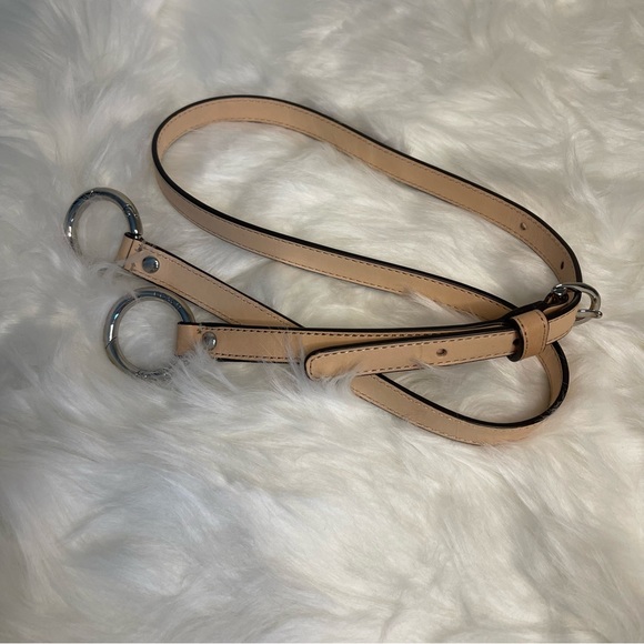 Coach Signature Stripe Embossed Patent Pocket Tote in Pink - Picture 8 of 12